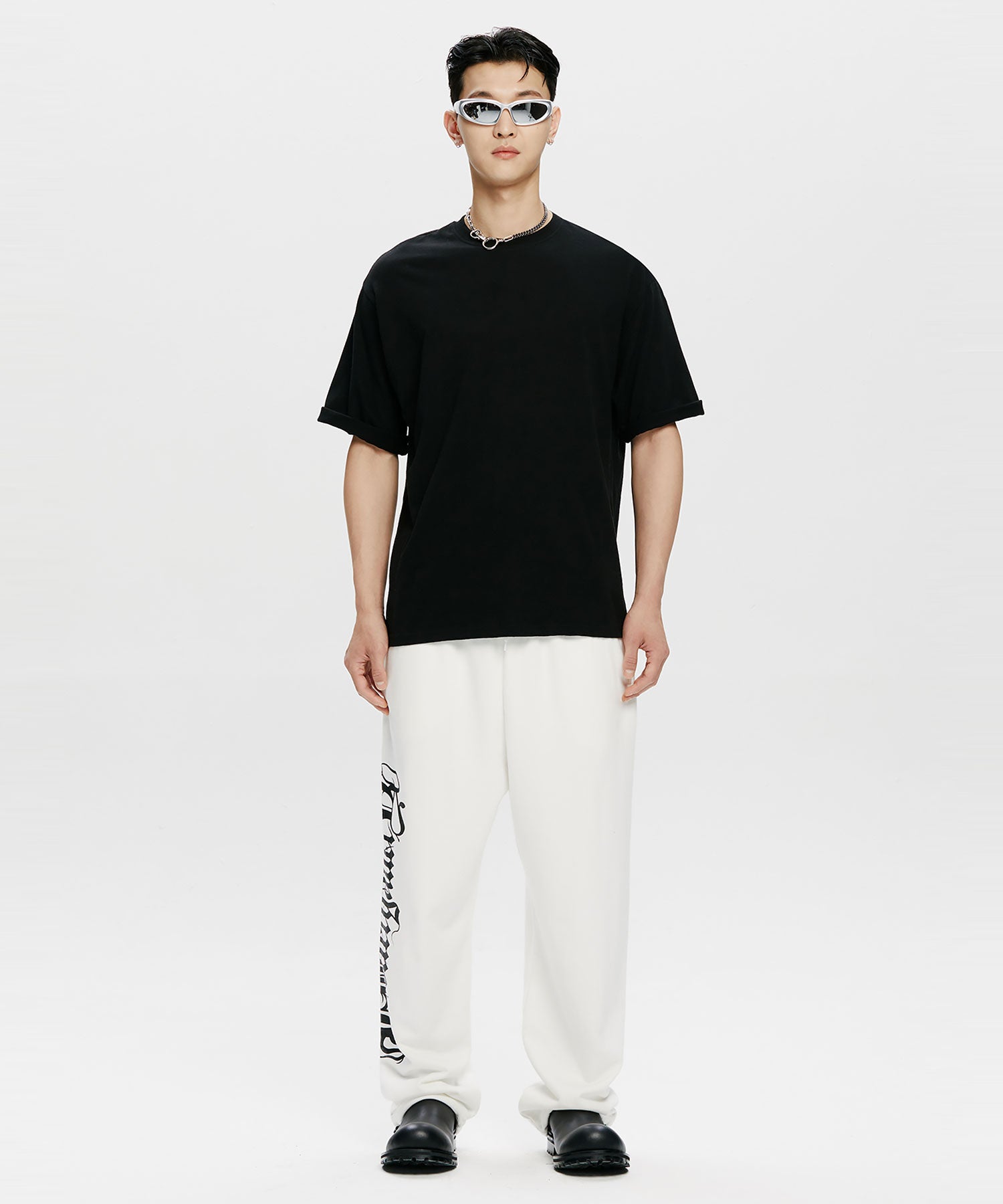 GOTTER GOTHIC LOGO SWEATPANTS_WH