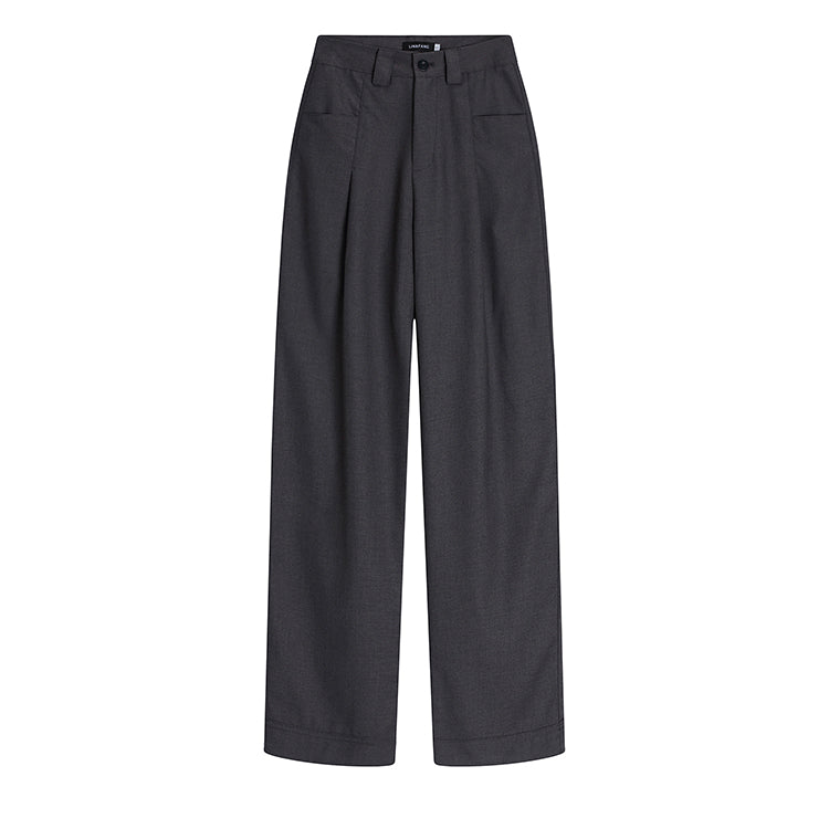 Span vest pintuck slacks pants