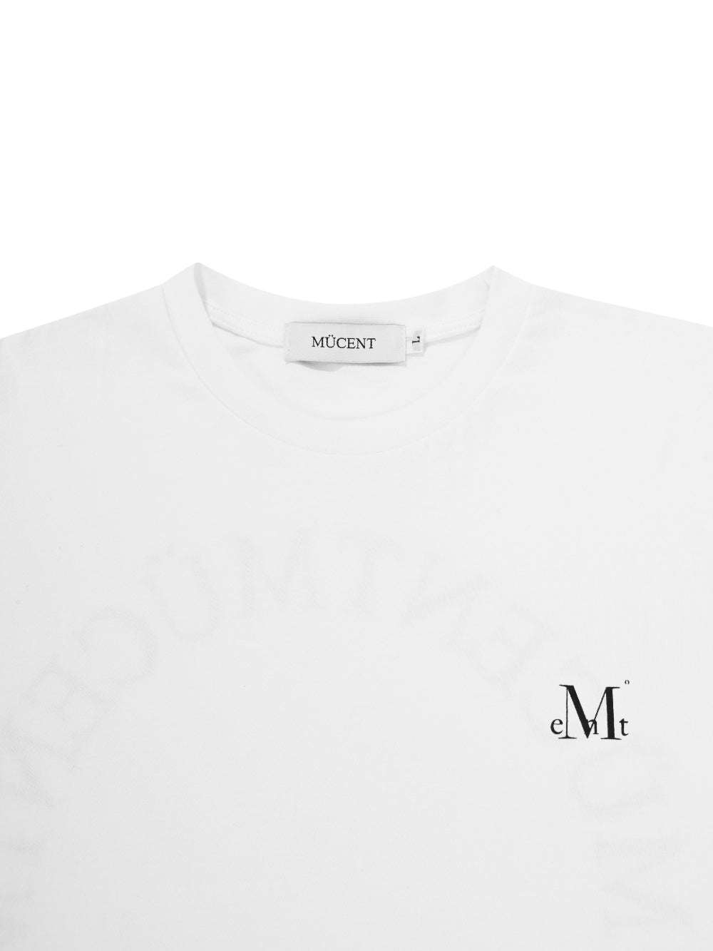 MUCENT SIGNATURE BACK LOGO T (MAN, WHITE)