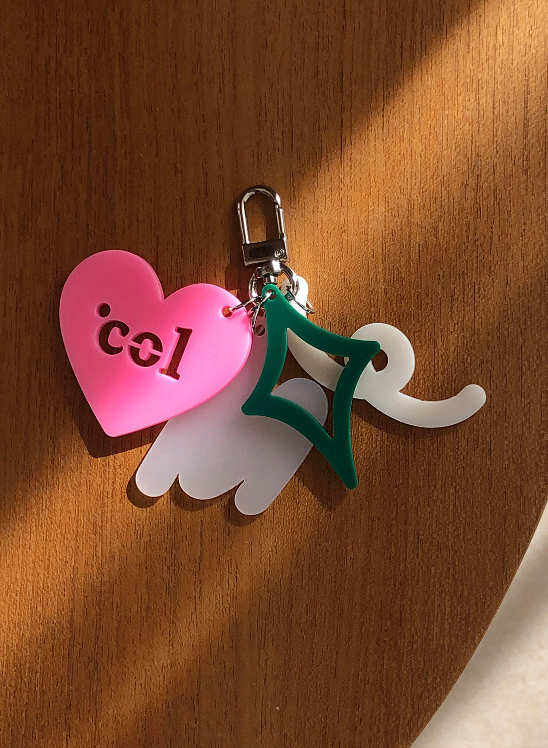 Shape of Col's Love Keyring