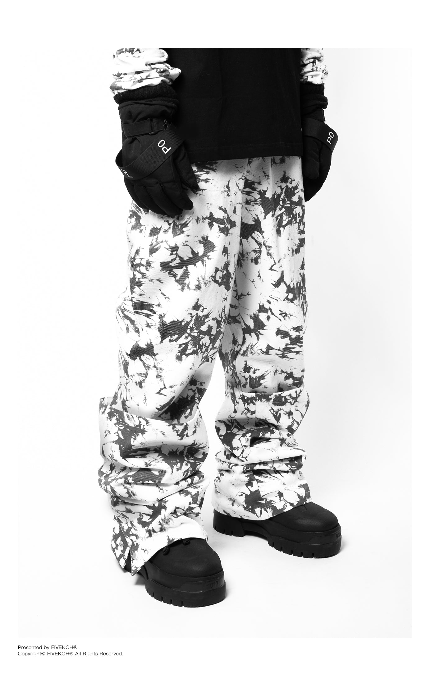 removable leg warmers snow camouflage trousers