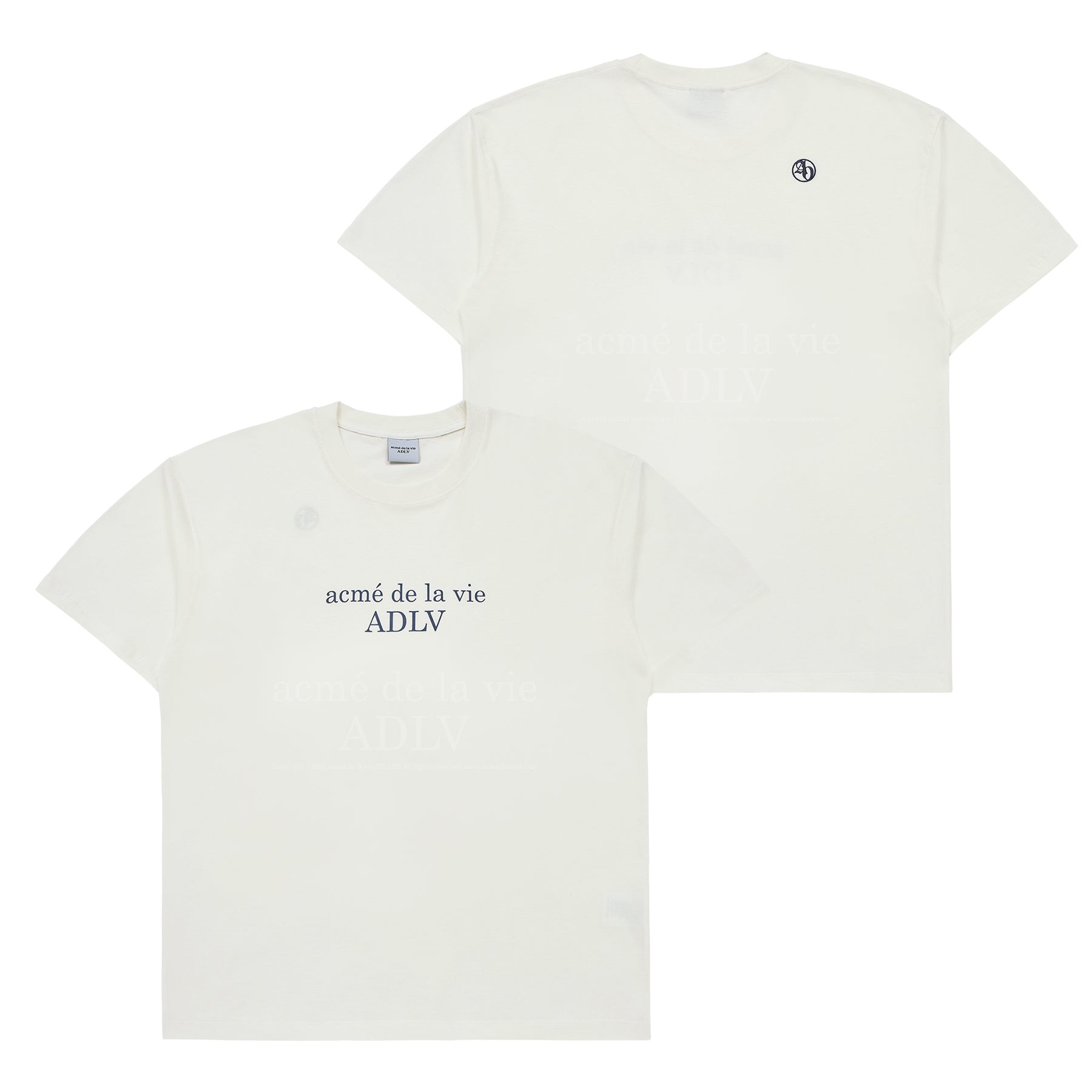 [24SS] AE LOGO SHORT SLEEVE T-SHIRT CREAM