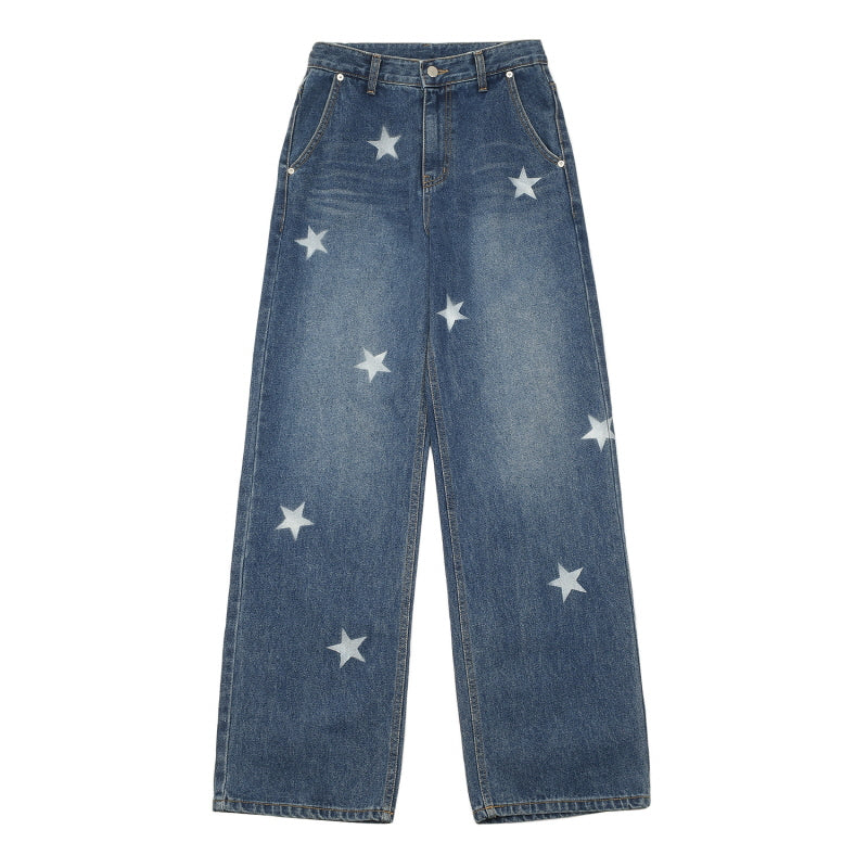 star denim pants (blue)