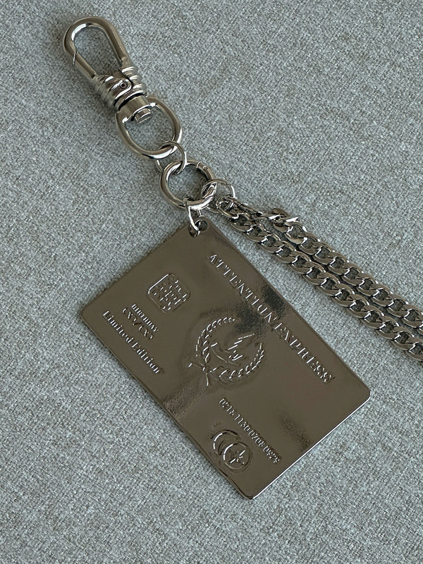 ASCLO Nickel Card Key Ring