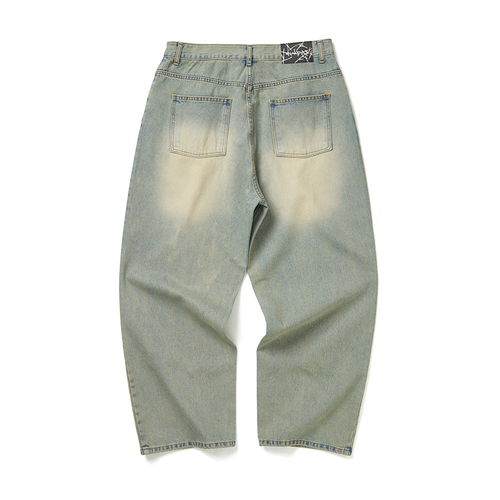 SKULL WASHED PANTS (S.DENIM)