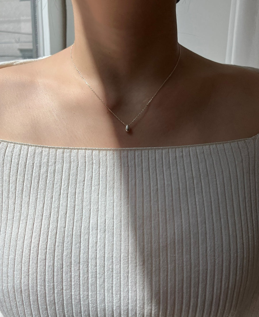 [92.5silver] egg necklace