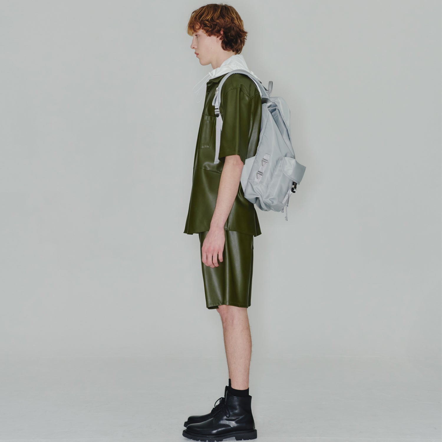 [After Pray Edition] 2-Pocket Nylon Cargo Rucksack (Silver)