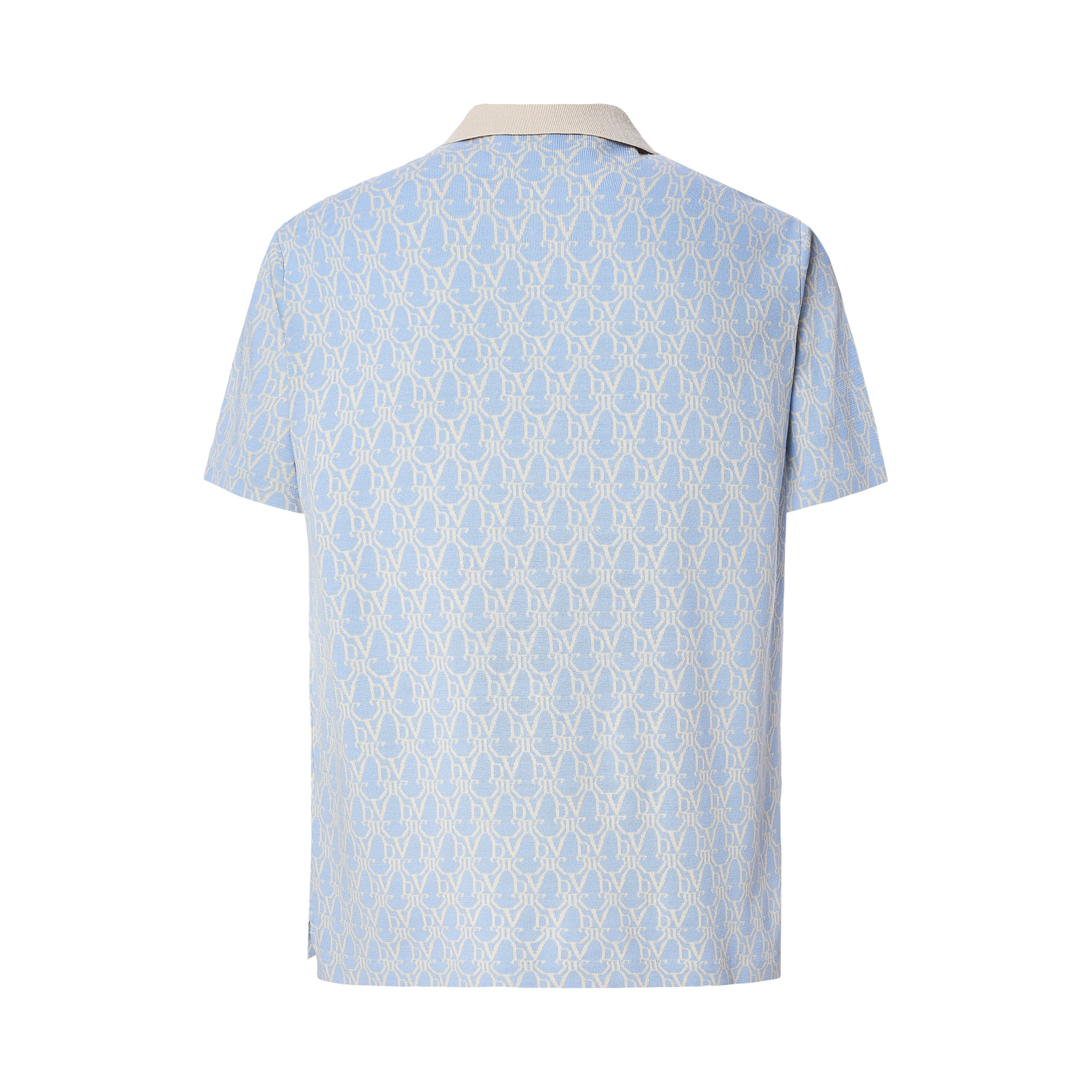 DVRK MONOGRAM POLO SHIRT - PLACID BLUE