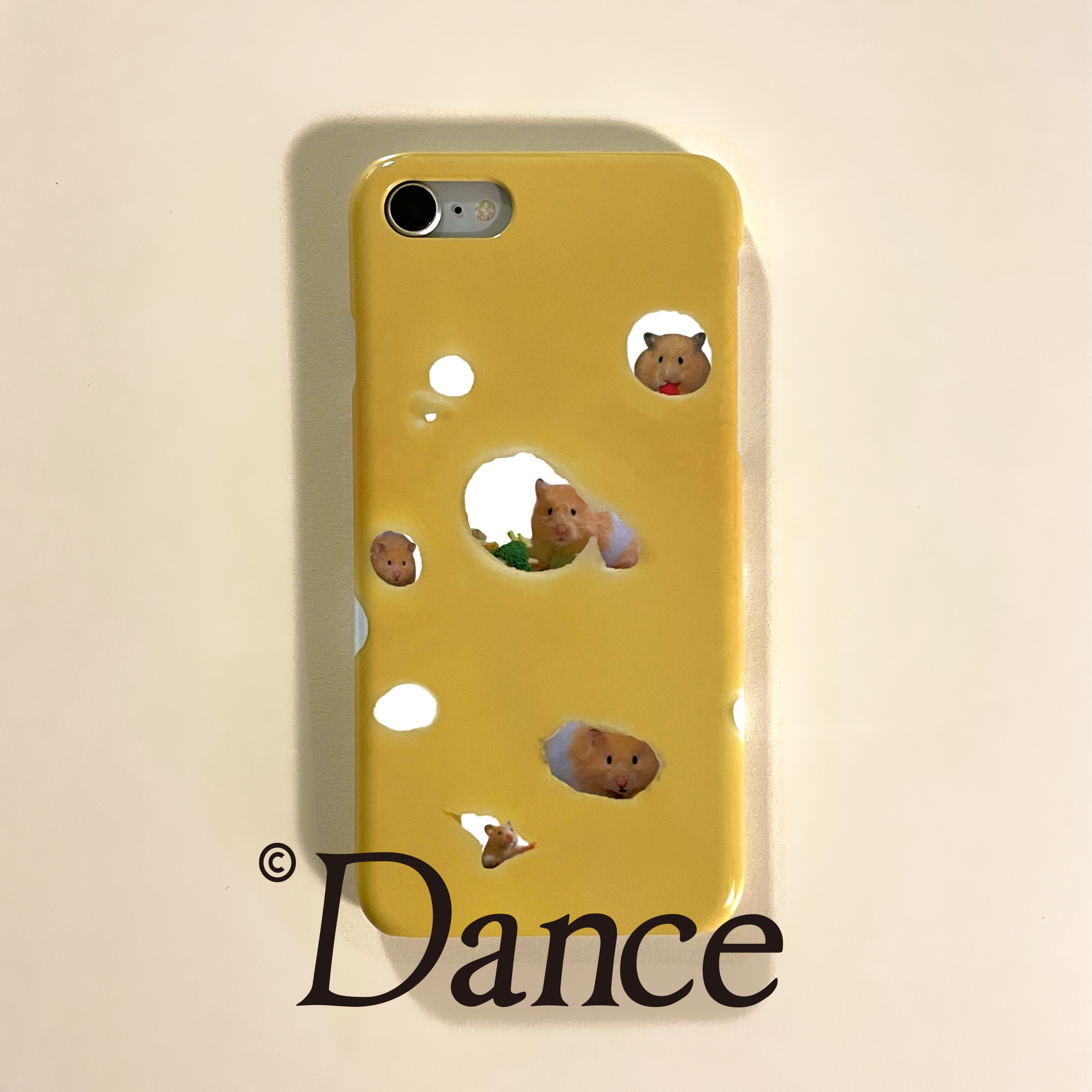 (glossy hard) Cheese Maze phone case