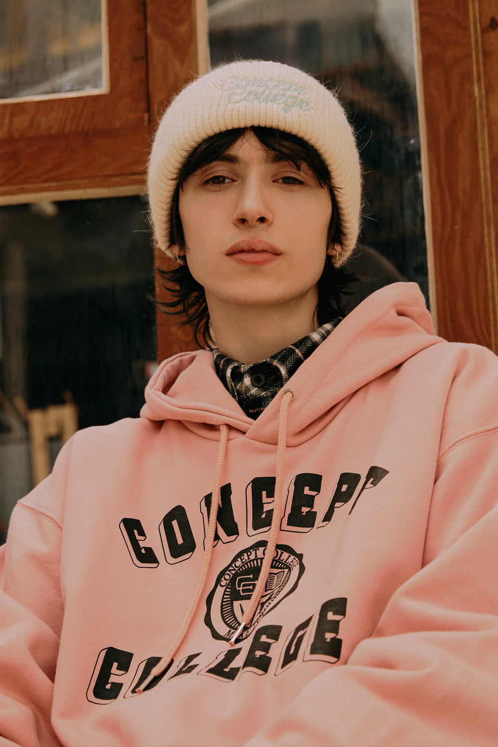 クラシックビッグロゴパーカ・インディピンク［ユニセックス］ / Classic Big Logo Unisex Indi Pink Hoodie