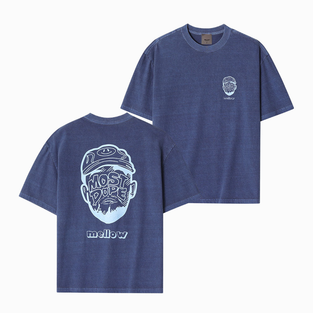 MCT U11 MOST DOPE Blue over-fit T-shirts (pigment)