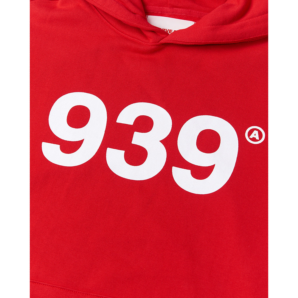 939 LOGO HOOD (DEEP RED)