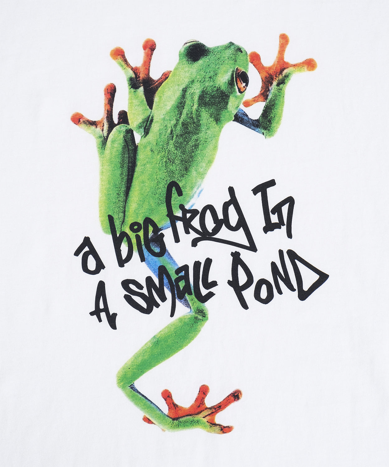 RED EYE FROG TEE white