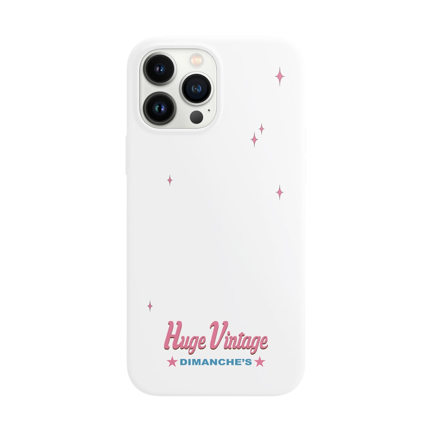 WHITE VINTAGE LOGO CASE