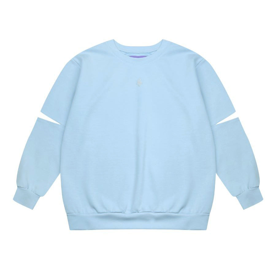 Twinkle Embroidery Slit Sweatshirts ( 2 Colors )