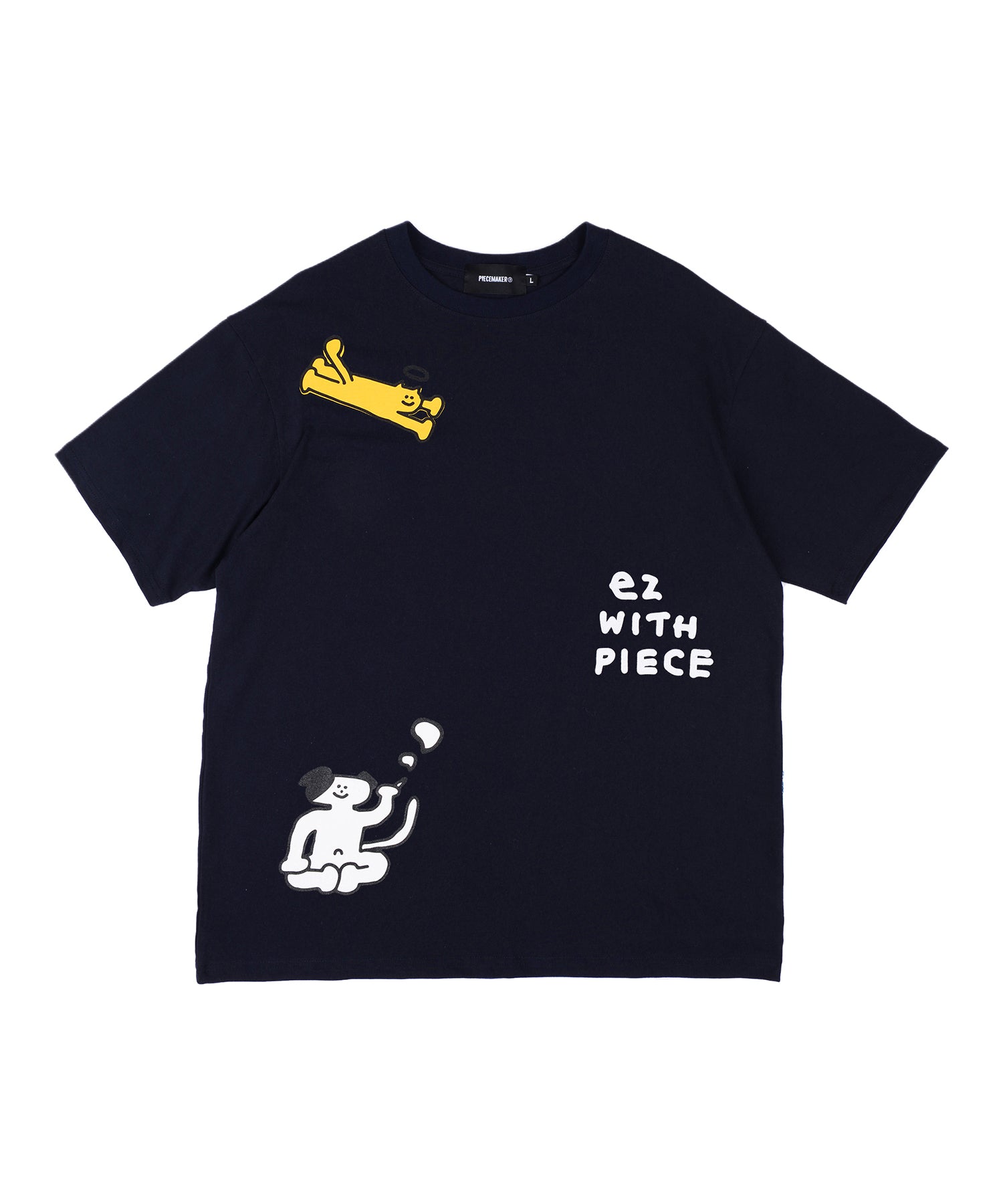 [EZwithPIECE] CAT DOG TEE(2COLORS)