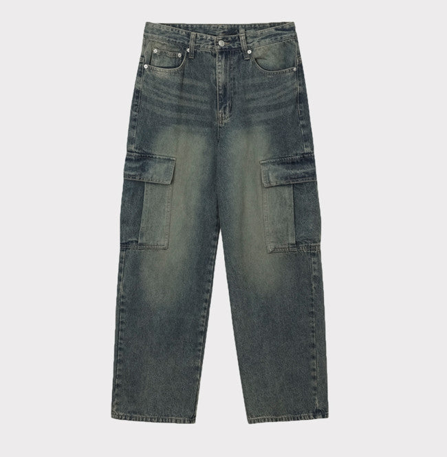 TC Vintage Washing Cargo Denim Pants (254/3color)