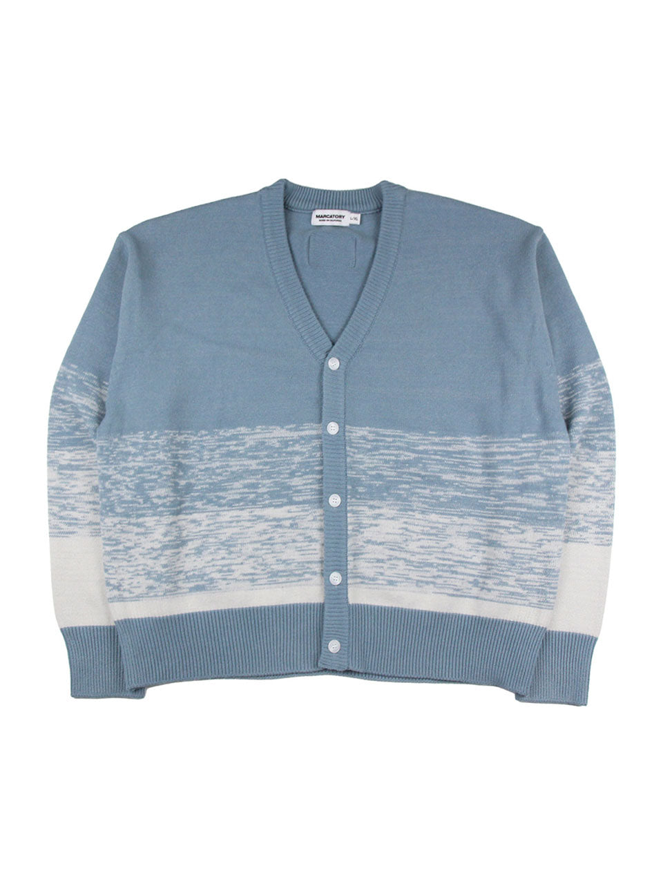 GRADATION KNIT CARDIGAN (BLUE)