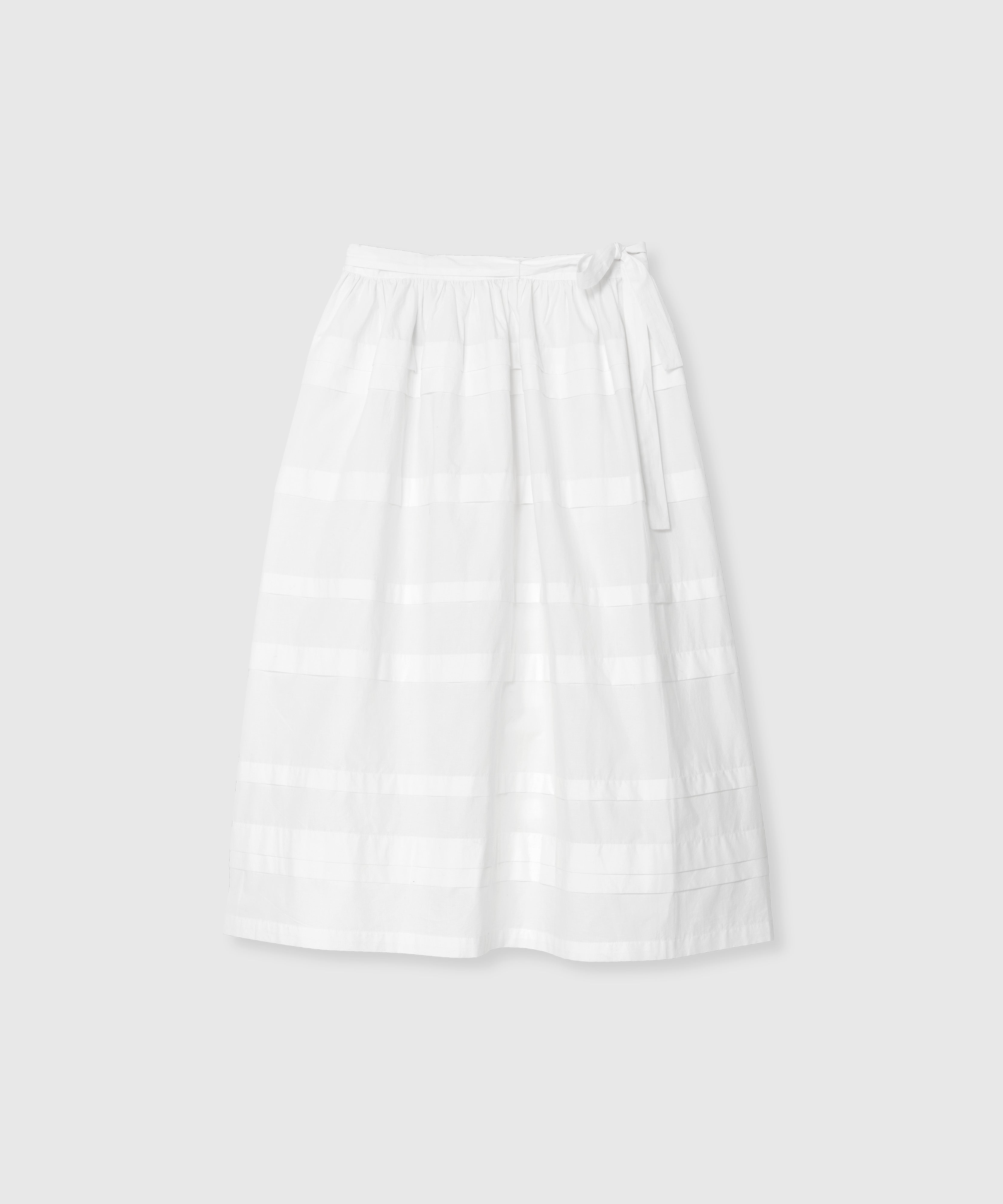 FRILL LONG SKIRT_White