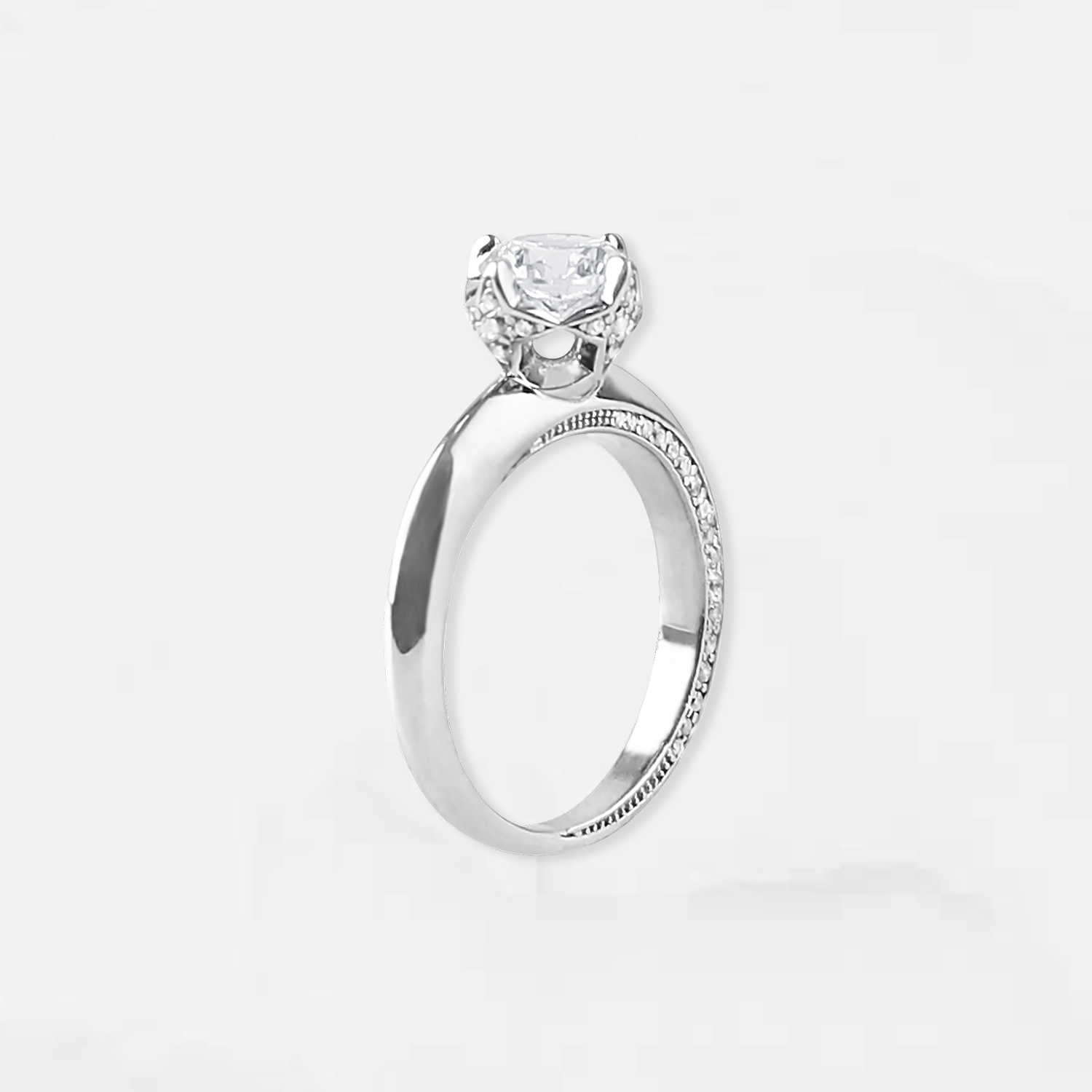 [S925] Eternity solitaire Ring (silver)