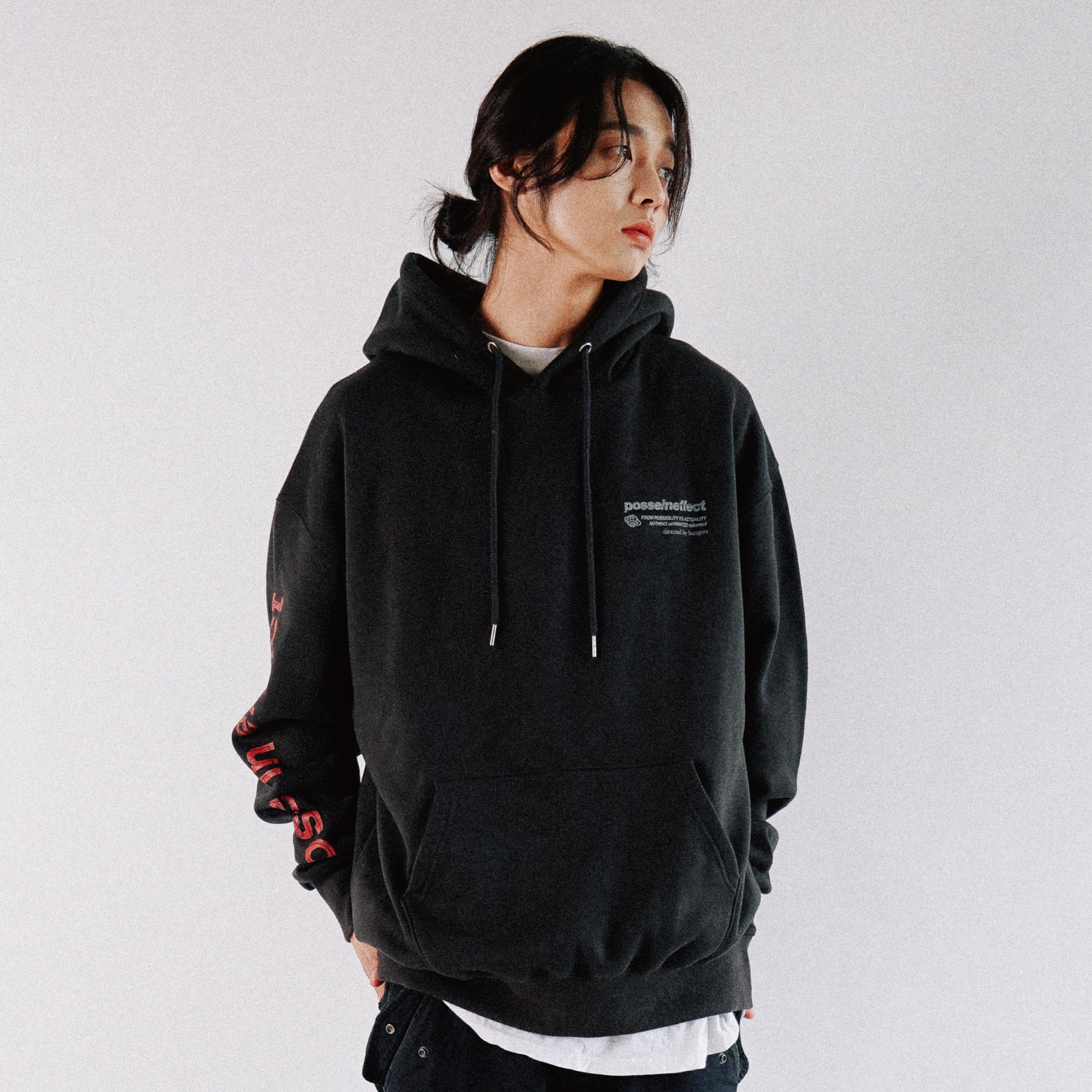 POSSE ARTWORK HOODIE_CHARCOAL