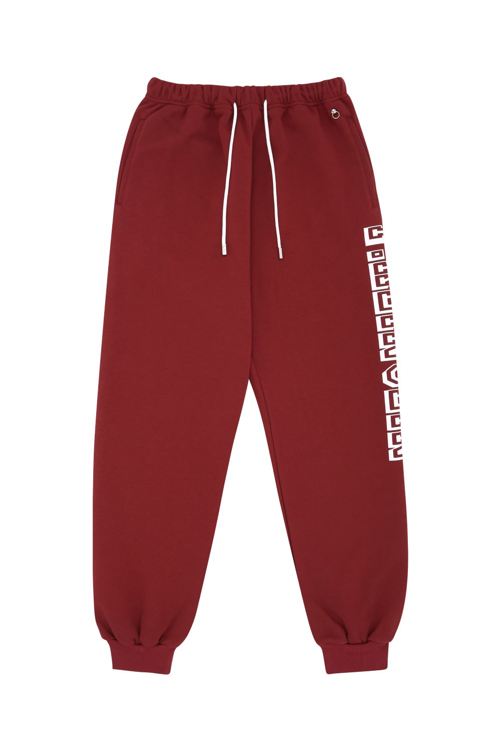 Burgundy Graphic Jogger Pants