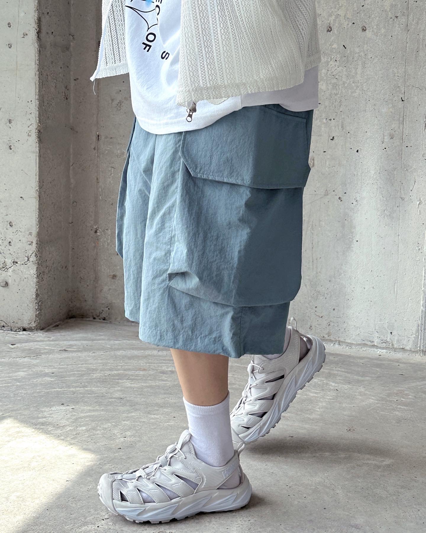 Pastel cargo shorts