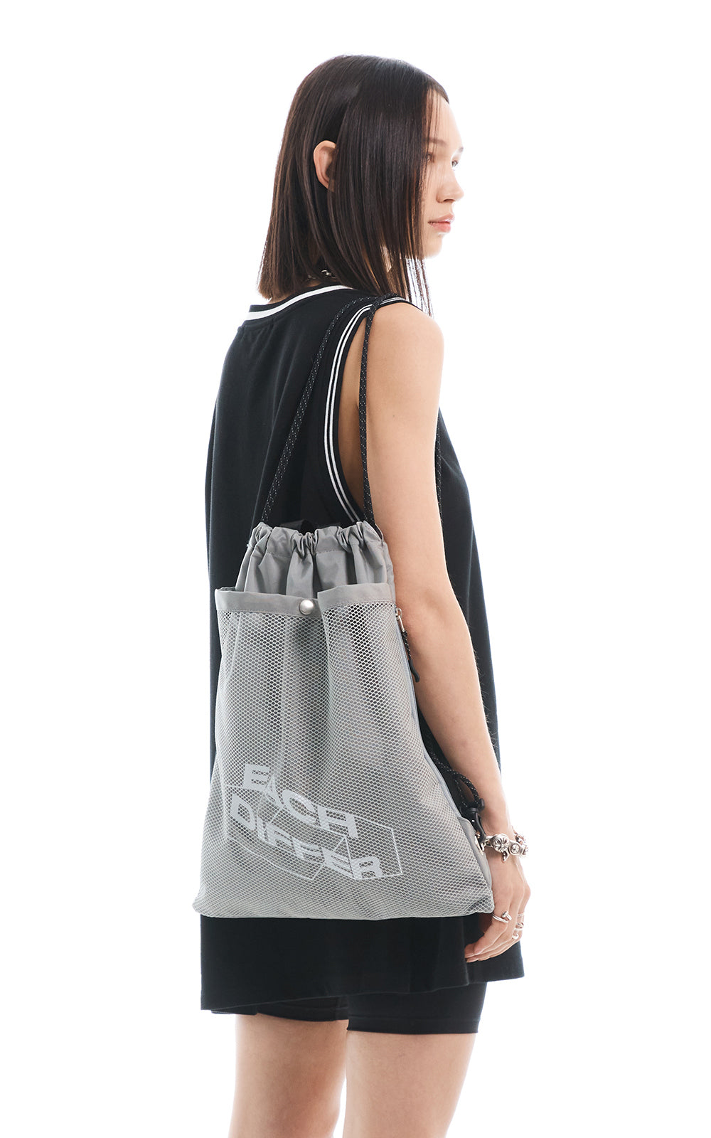 SYMBOL LOGO GYM SACK_GRAY