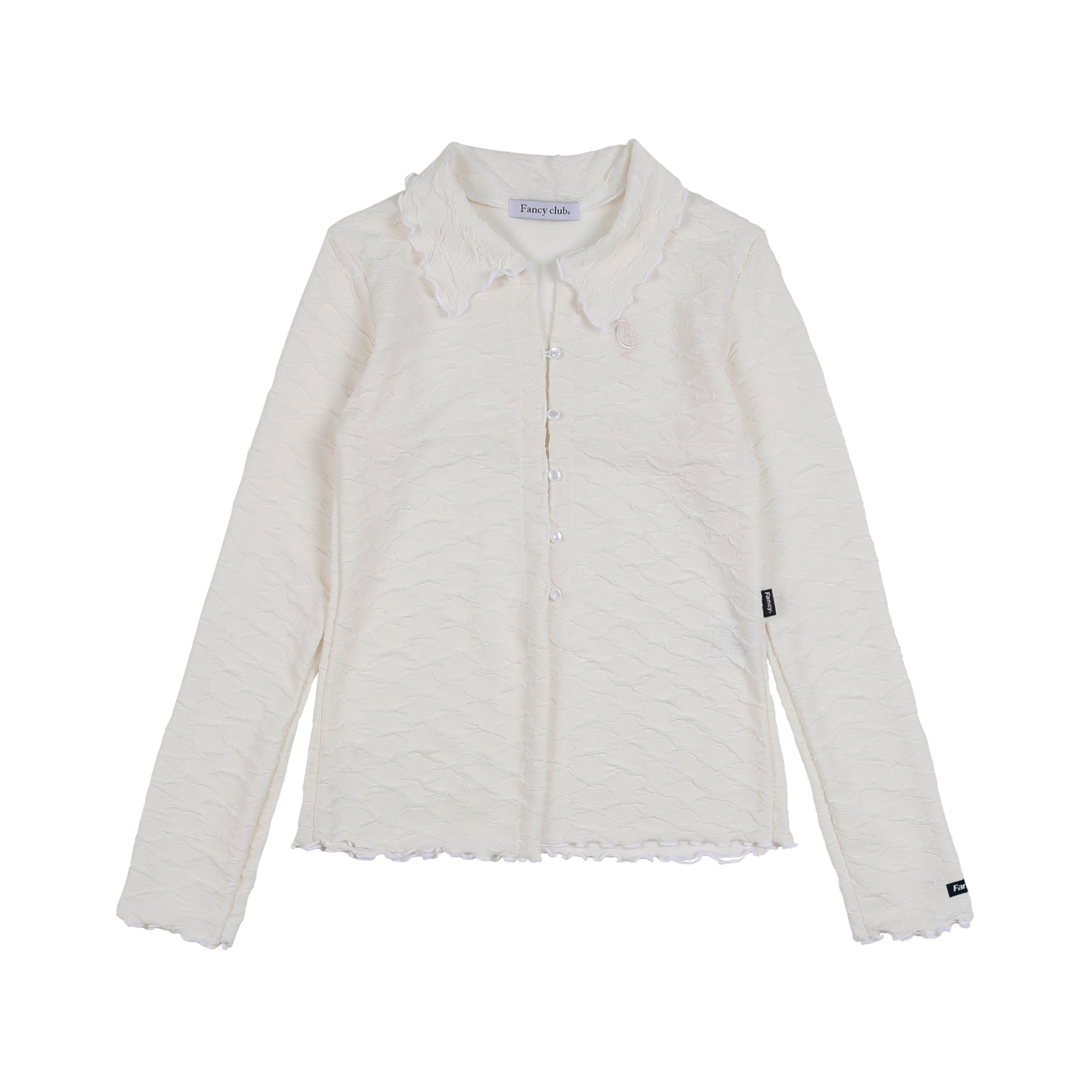 [NF] ROSE FLOWER BUTTON CARDIGAN (IVORY)_F23QB464