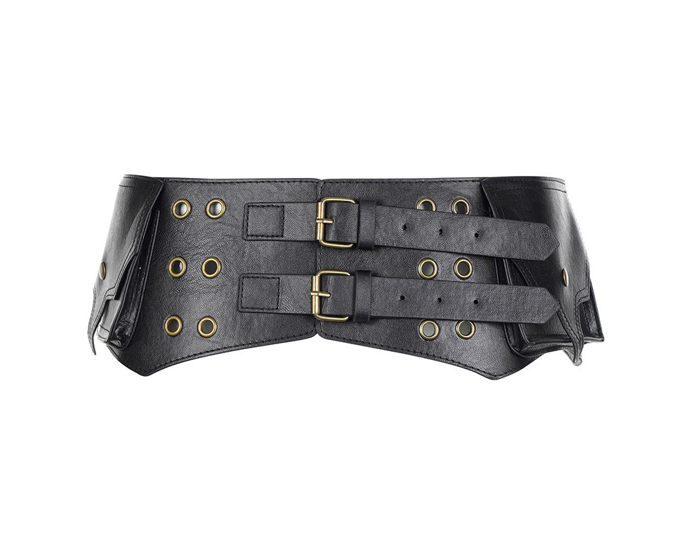 leather pocket belt bag (2 color)