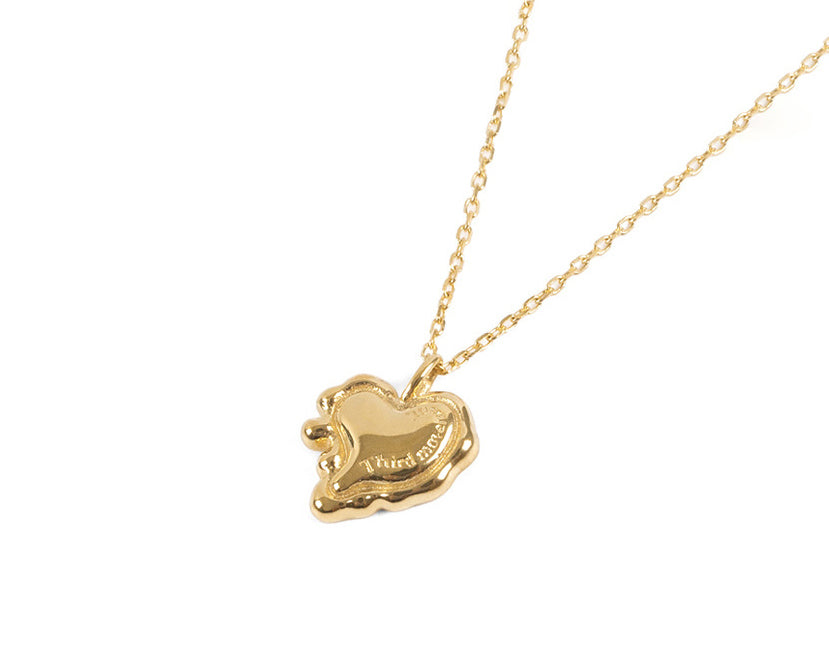 Mini Melting Heart Pendant (Gold)