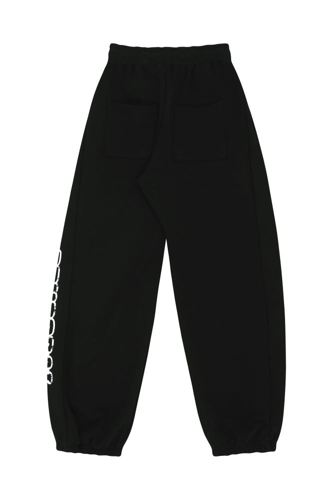 Black vintage side pintuck balloon jogger