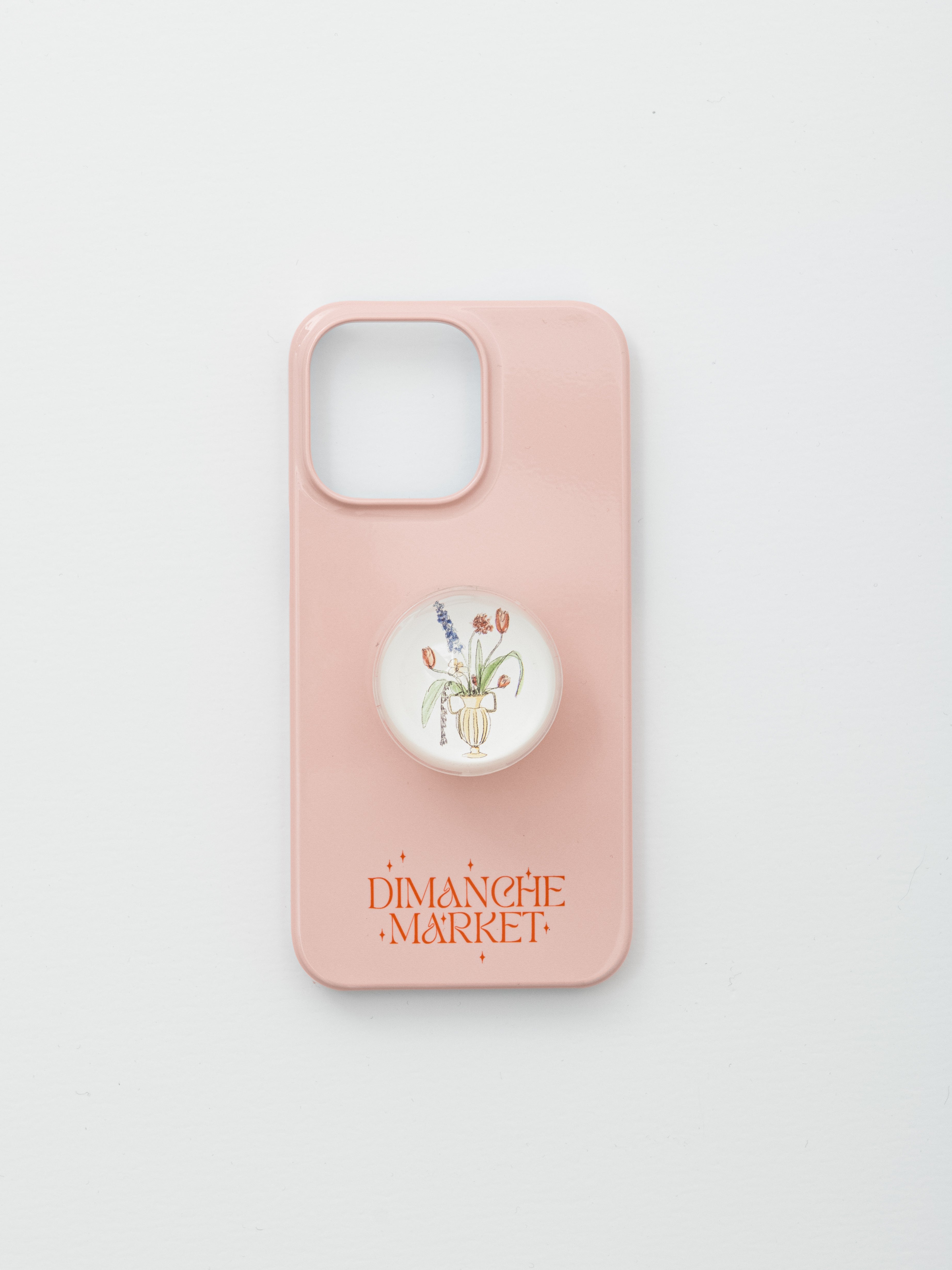 Pink Dimanche Logo Case