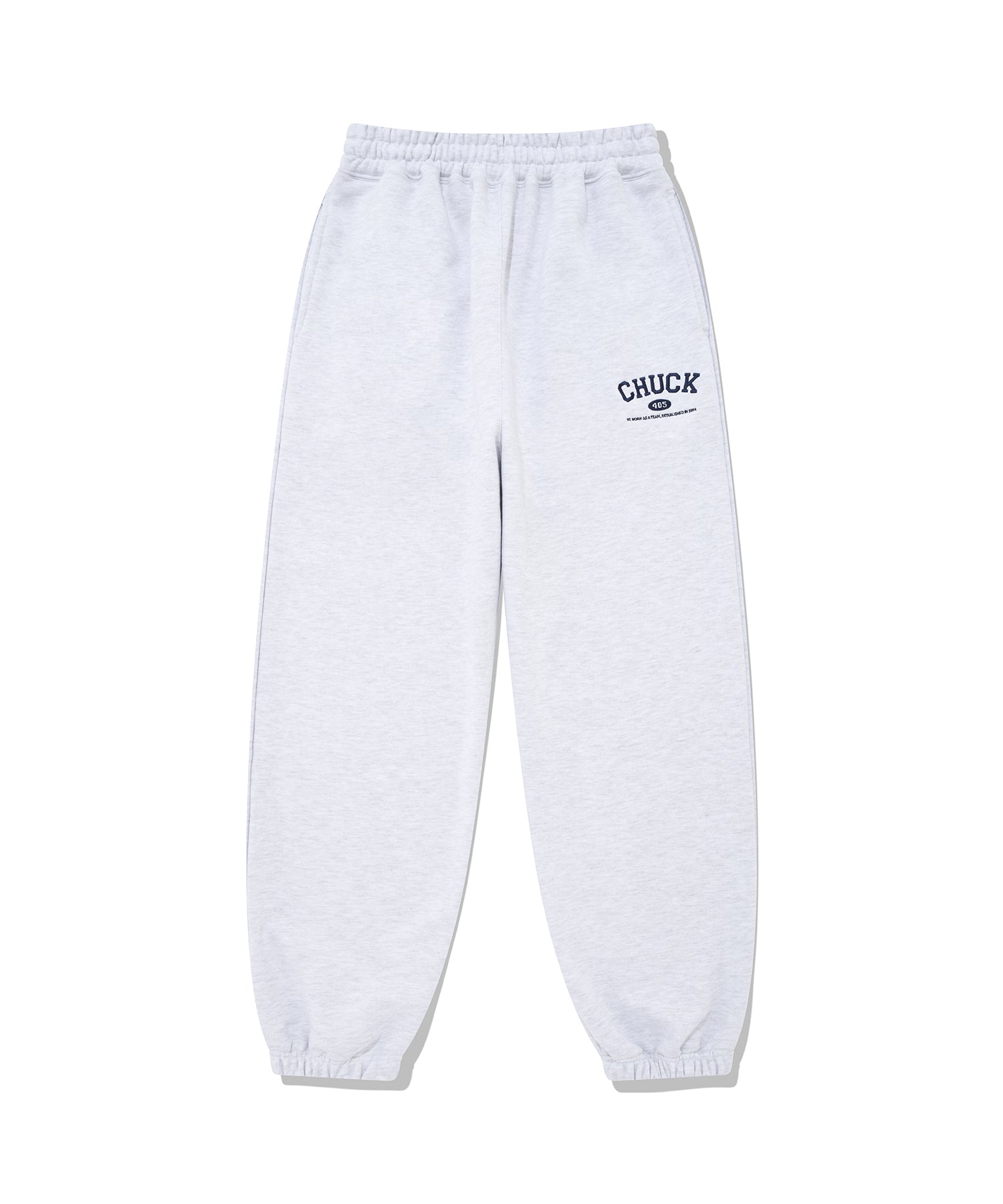 CHUCK スモールアーチロゴジョガーパンツ / [Spring Ver.] CHUCK SMALL ARCH LOGO JOGGER PANTS (LIGHT GRAY&NAVY)