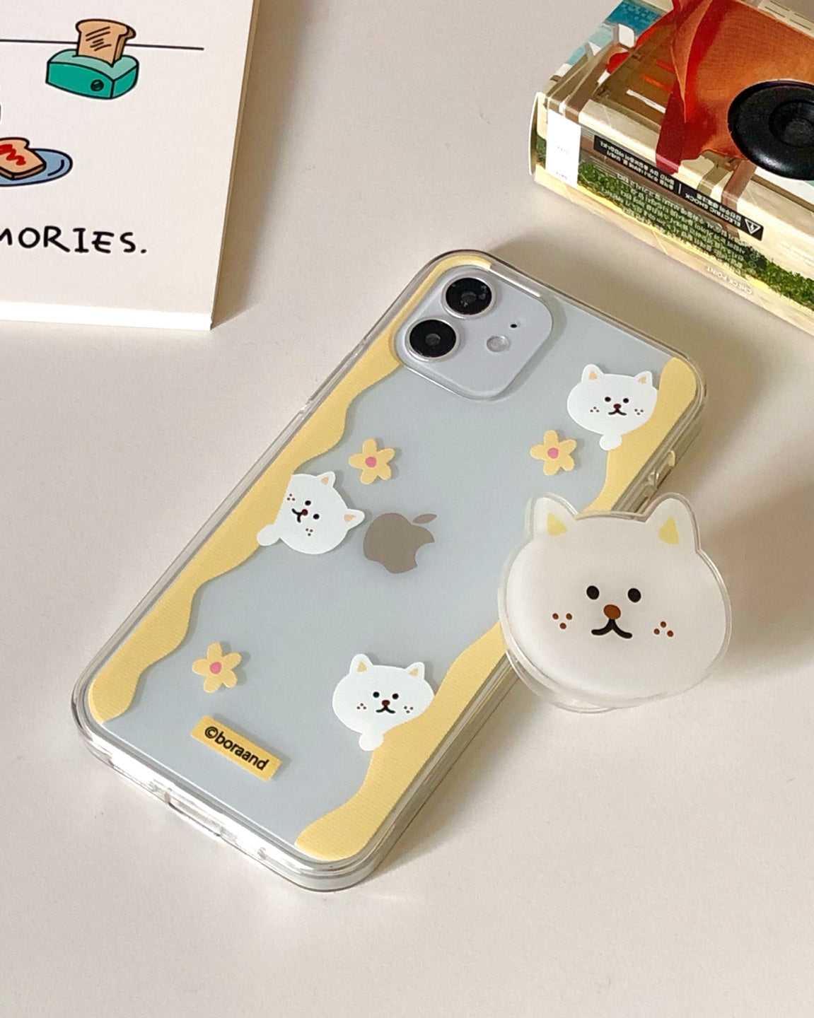 Flower cat jelly case (iphone case)