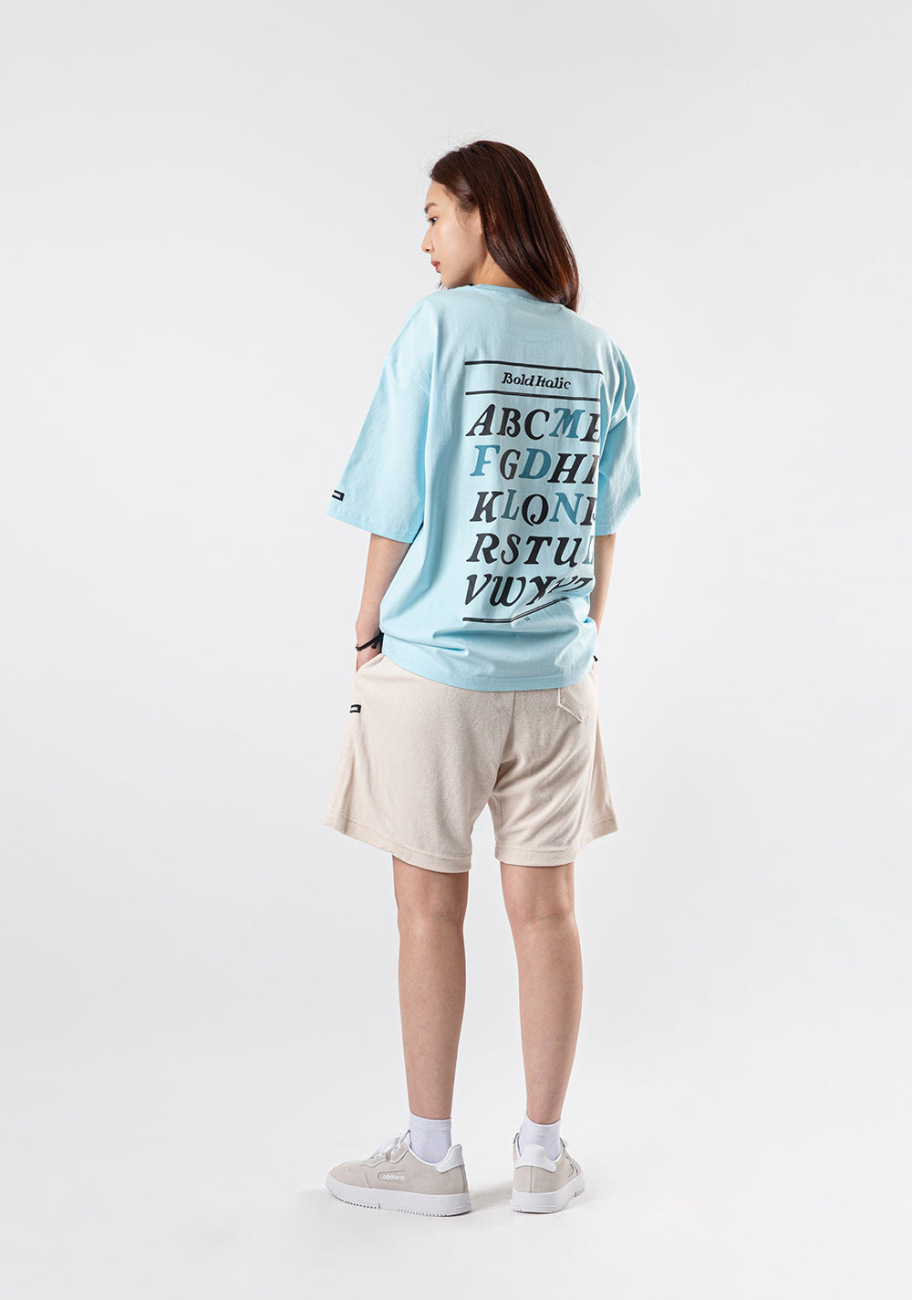 ALPHABET TEE skyblue