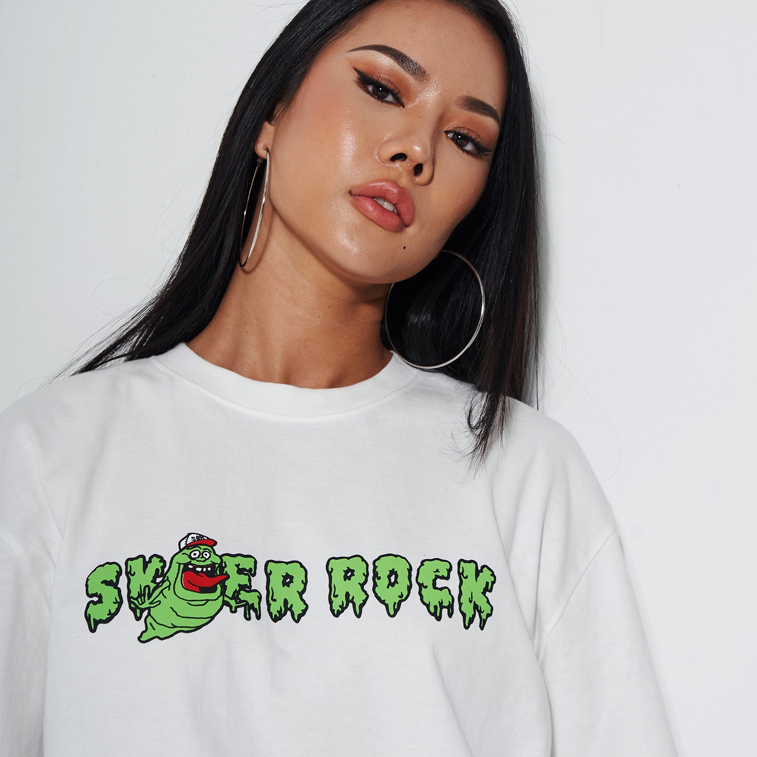 STICKY GHOST LONG SLEEVE T-SHIRT OFF WHITE