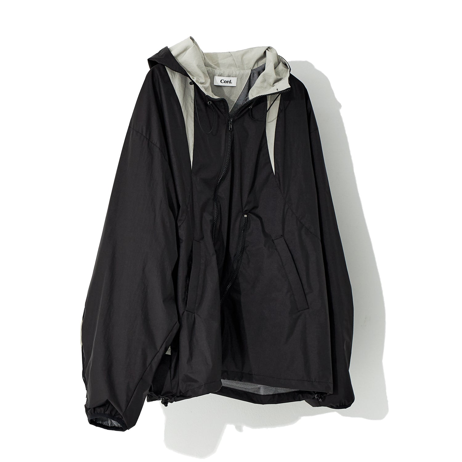 MONTIAC COLORATION PULLOVER WIND BREAKER_BK