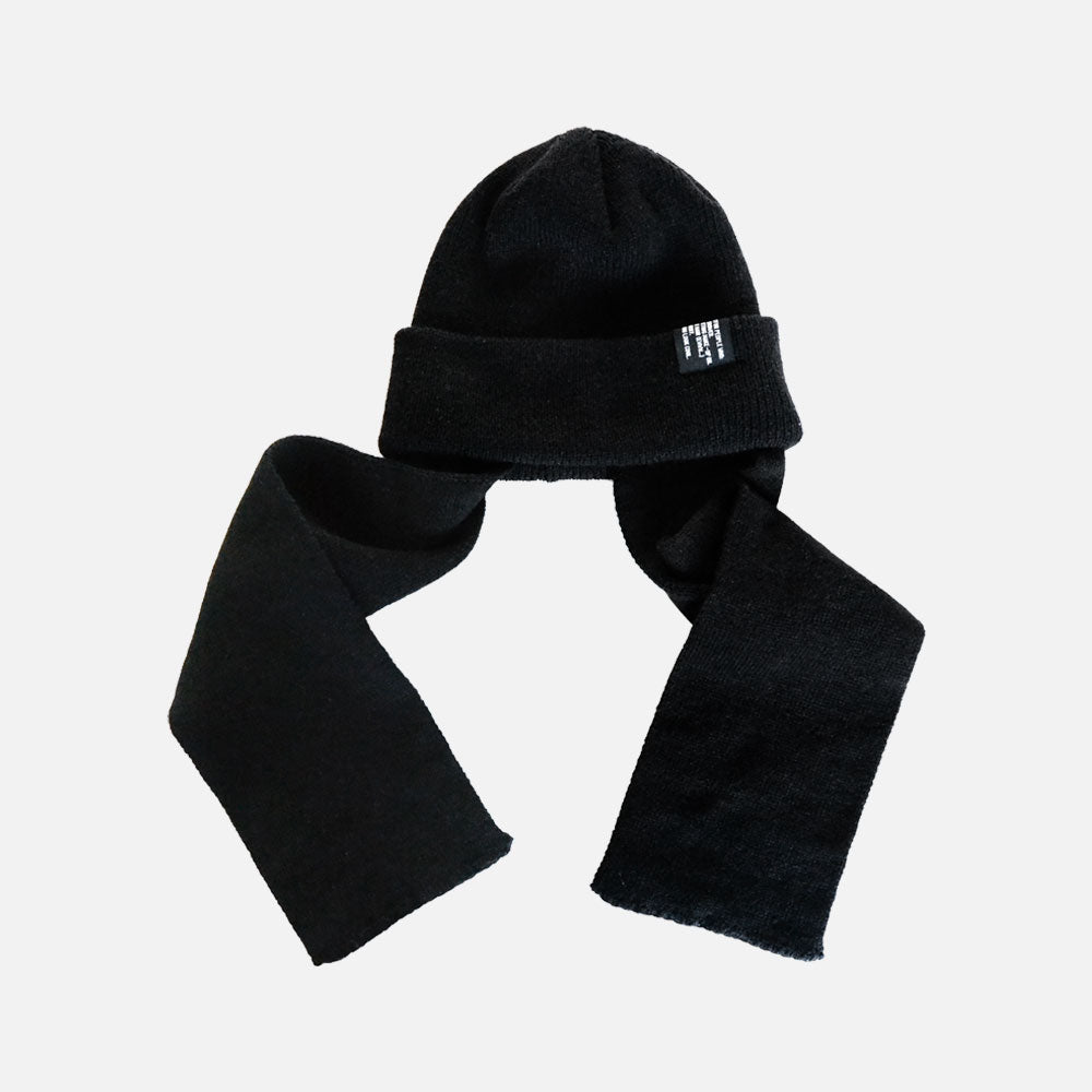 EAR WARMER BEANIE (BLACK)