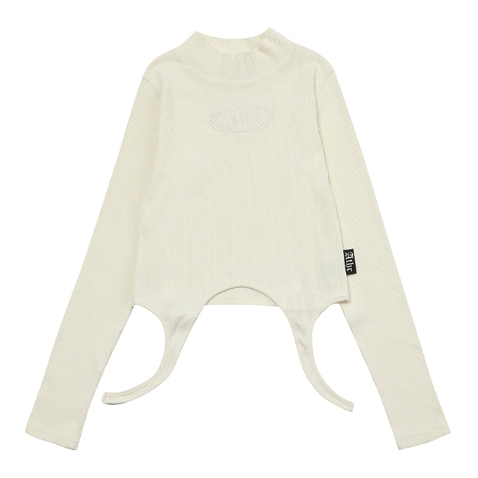 IVORY HEM VARIATION LONG SLEEVES T-SHIRT