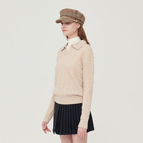 Classic cashmere cable knit