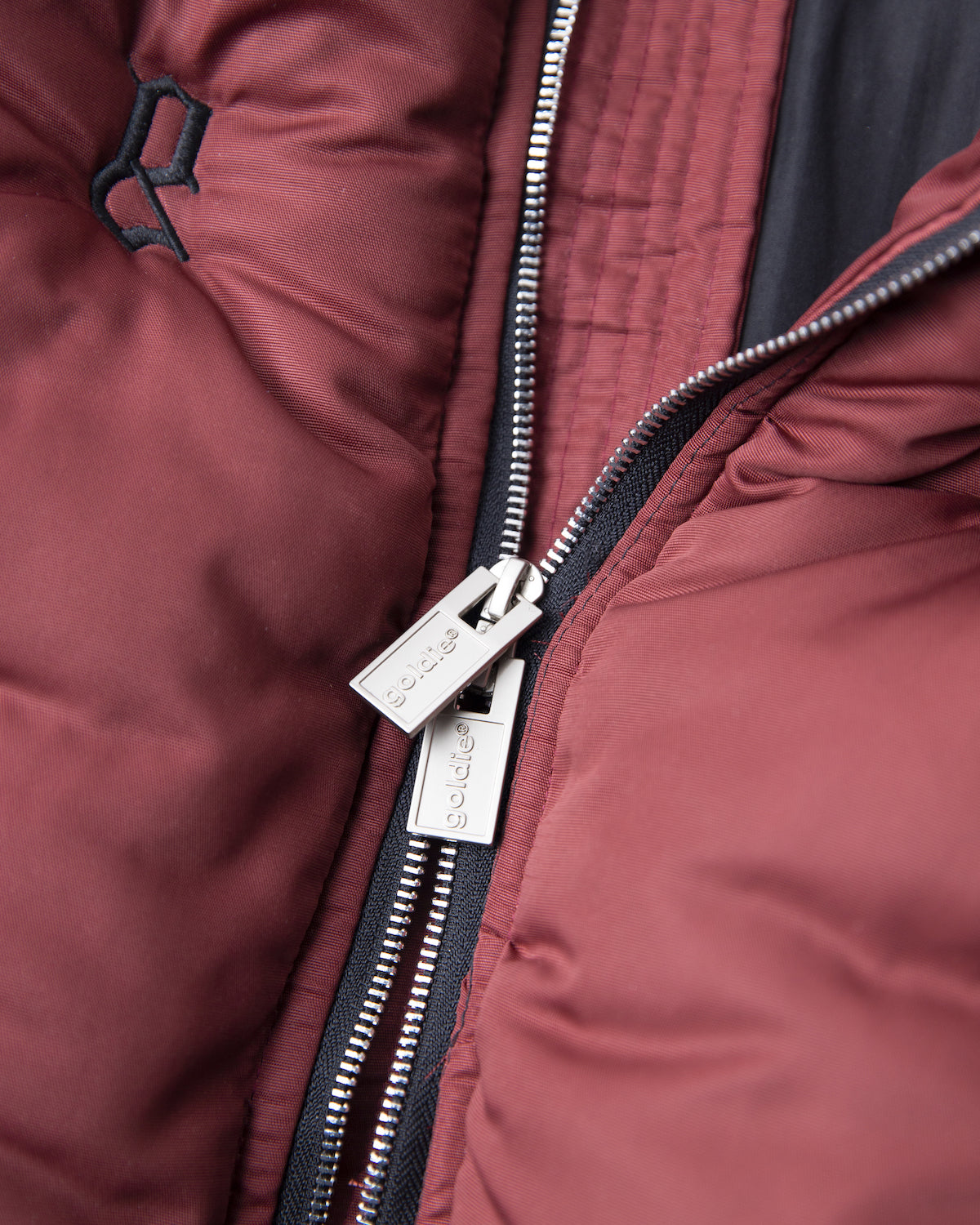  "G" BURGUNDY PUFFER JACKET