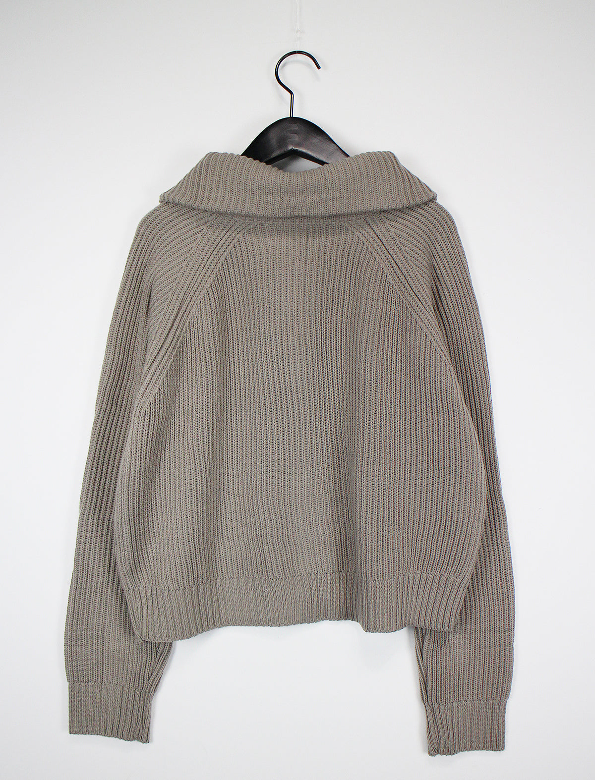 Two-way high-neck knit zip-up (2color)