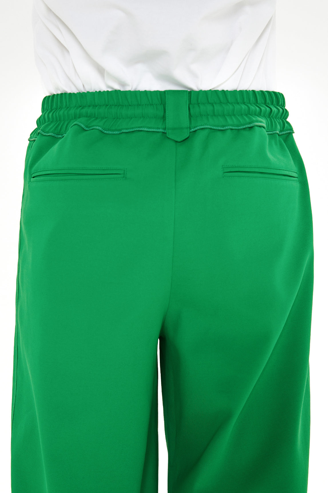 Wide track pants (Bright green)