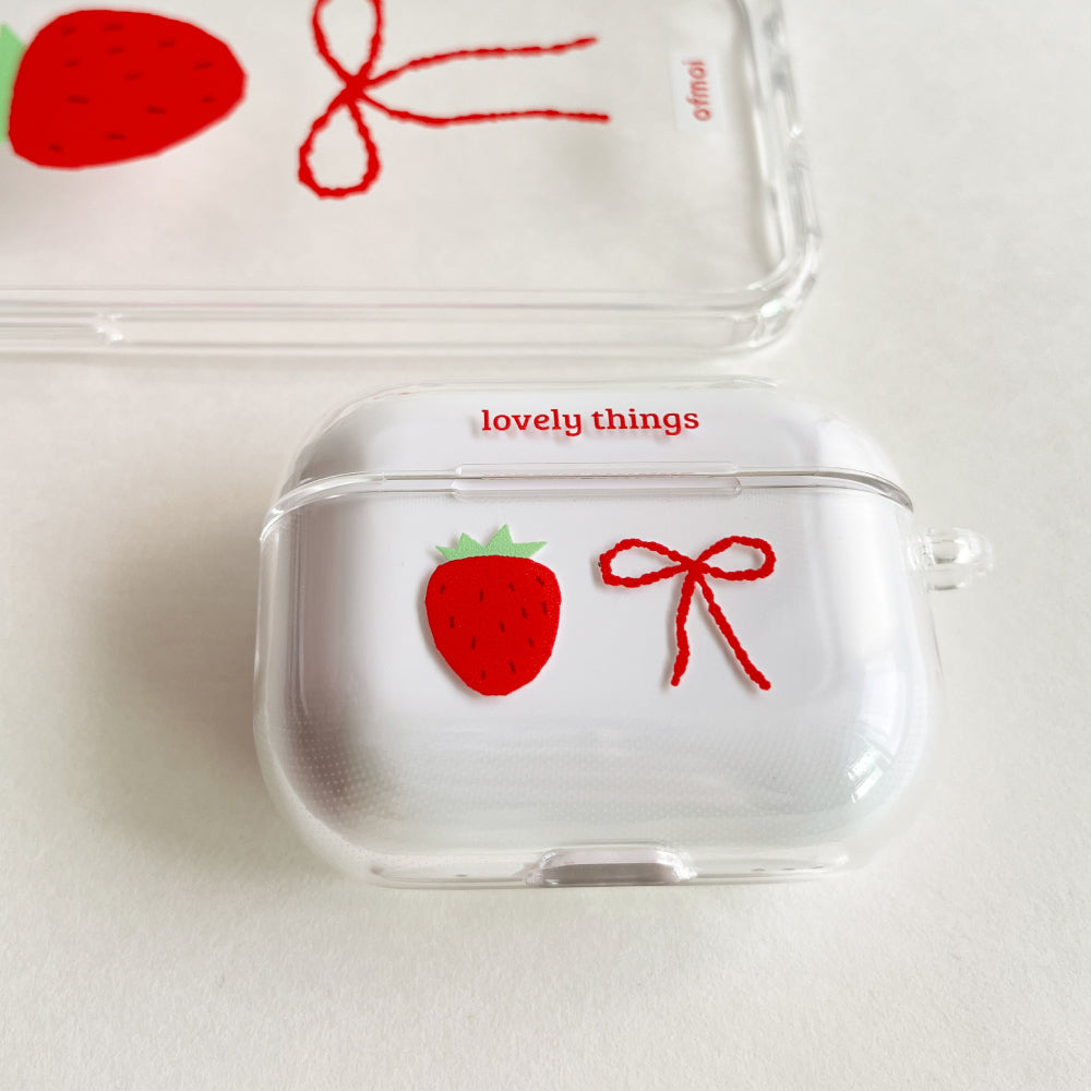 lovely things clear hard airpods case