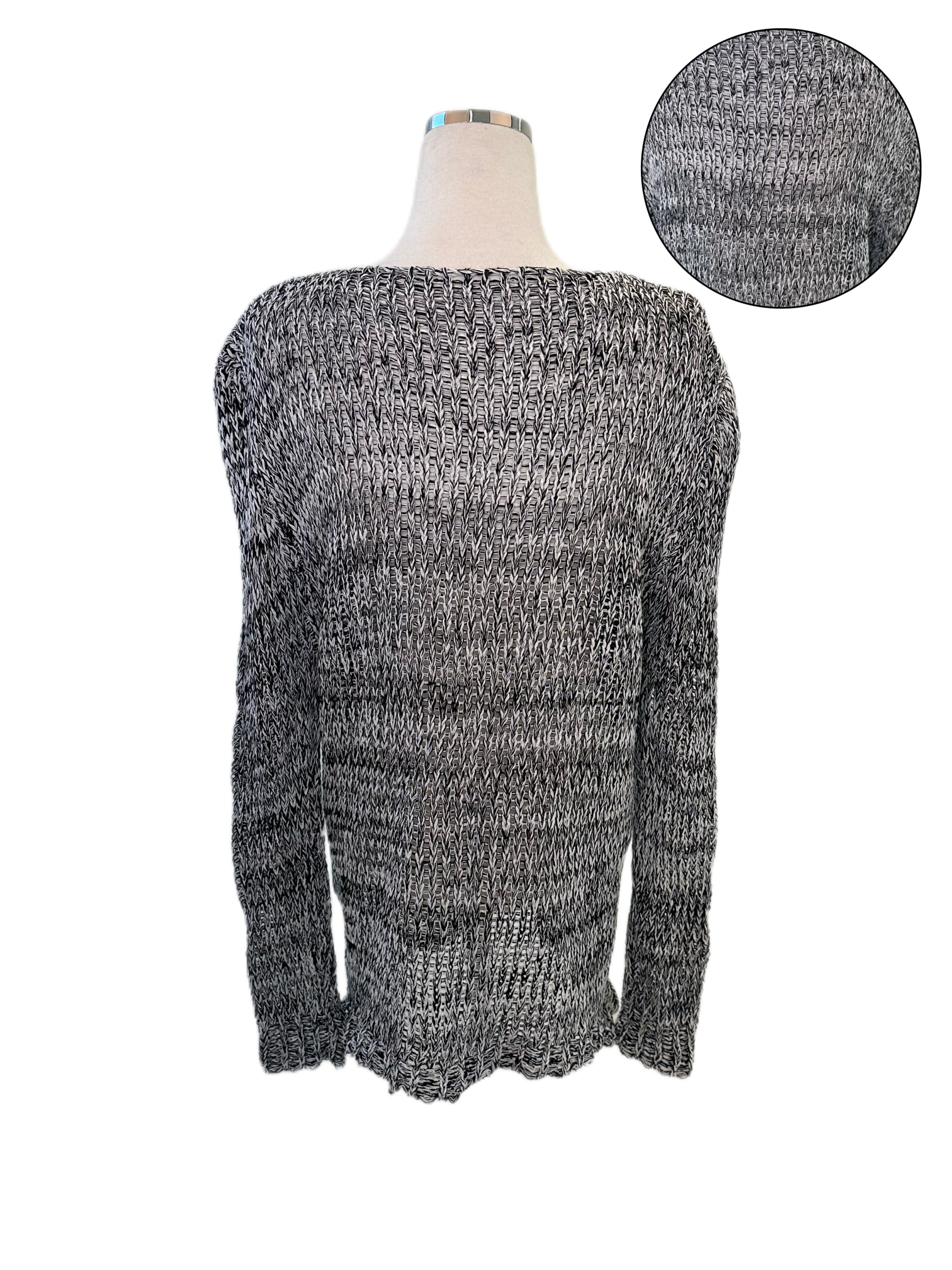 Bokashi weave loose knit