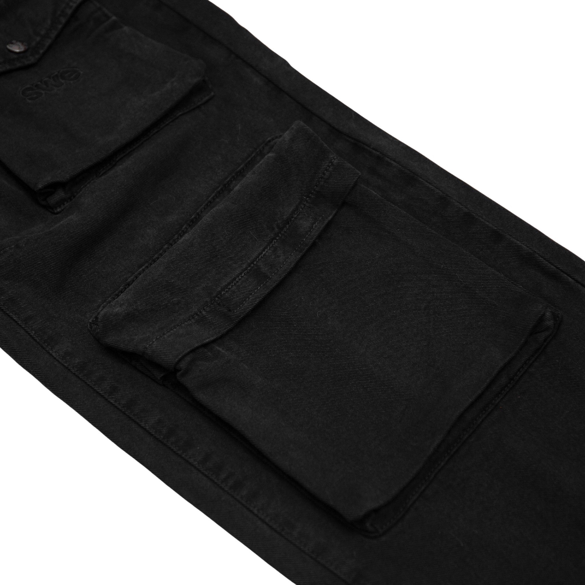 CARGO JEANS - BLACK