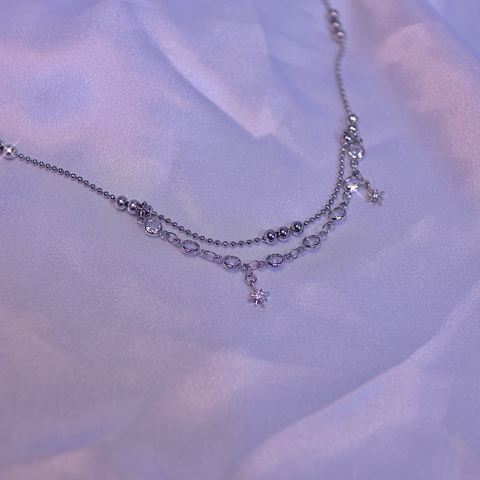 Starlight Cubic Ball Chain Choker