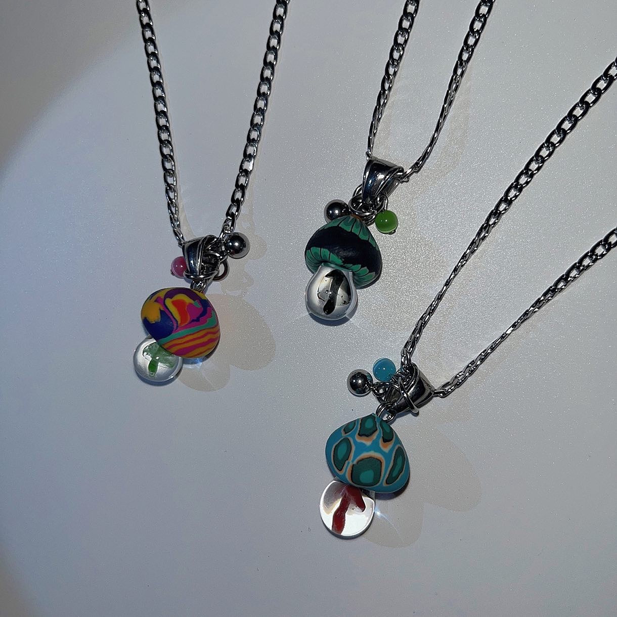 Tirippy mushroom necklace.02 (3color)