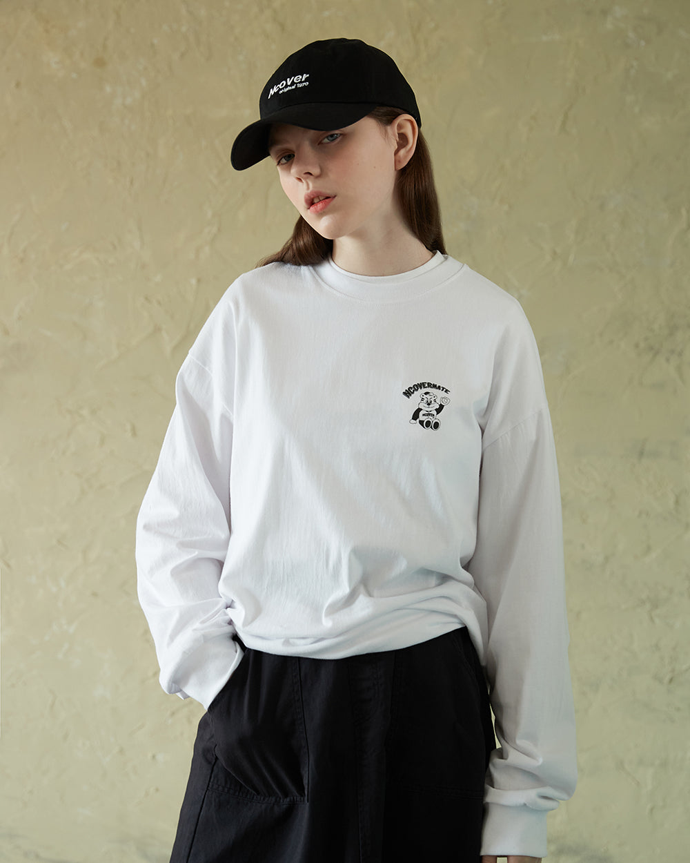 BERT COPY PRINTING LONGSLEEVE-WHITE